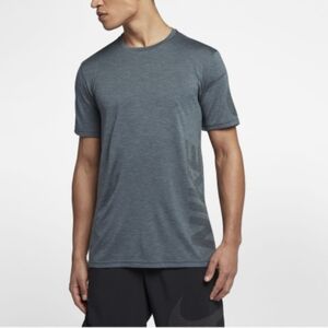 Nike Men's Dri-Fit Green Gray Athletic Short Sleeve Tee Shirt Size Small